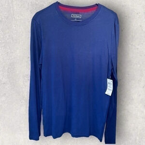 Men’s Club Room Long Sleeve T-Shirt – Cobalt Blue, Size Small (NEW)